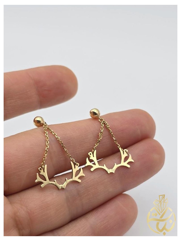 گوشواره فانتزی شاخ گوزن